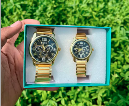 π€ Elegant Couple Watch & Jewellery Combo Set β Premium Gift Collection