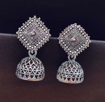 ✨ Gold-Plated Multicolor Jhumki Earrings – Traditional Festive Style ✨