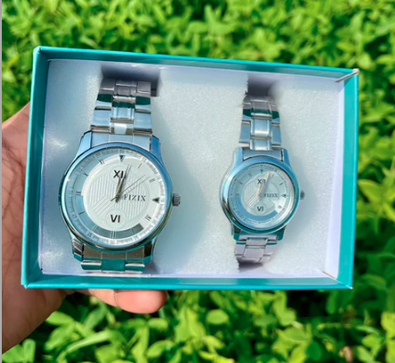 ✨ Couple Watch Combo with Premium Gift Box – Romantic Edition ✨